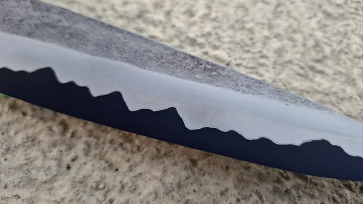 Handforged 9" Custom San Mai Gyuto Chef Knife – 1095 High Carbon Core (59 HRC)