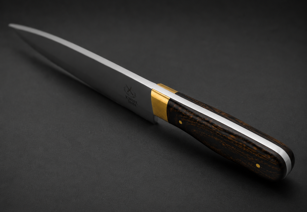 Custom 8" Stainless Steel Chef knife with wooden Handle